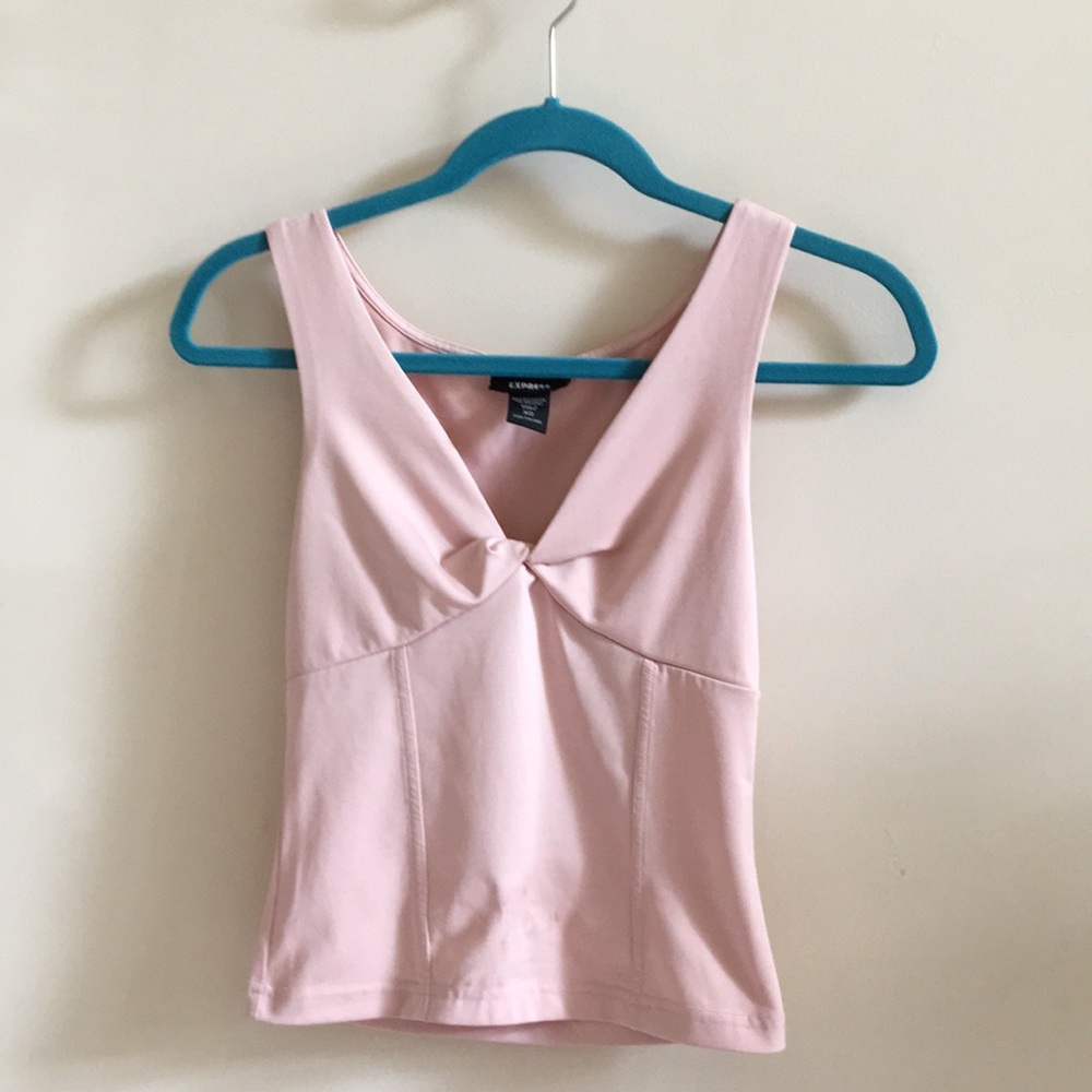 Cute XS tank top in a lite pink color from Express